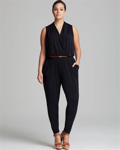 Michael Kors sleeveless belted jumpsuit